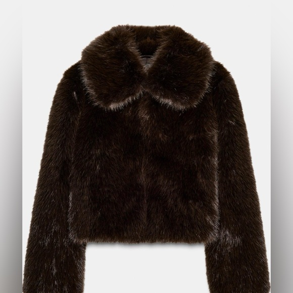 Zara Jackets & Blazers - NWT Zara Women's Brown faux fur Jacket